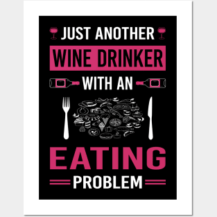 Wine Drinker Eating Posters and Art